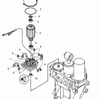 225 EFI (4-STROKE) 0T653945 & Up Мотор гидроподъема Power Trim