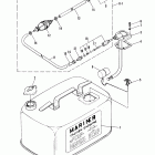 40B (CDI IGNITION/THRU PROP. EXHAUST) 676-B102786 AND UP      (E Fuel tank and fuel line assembly