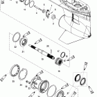 200 (DFI) 3.0L 1B504989 & Up Корпус редуктора, вал гребного винта - стандартное враще...