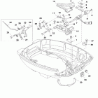 9.9 (4-STROKE) (323 cc) 0G760300 THRU 1B226999 Throttle / shift linkage(non-handle models)