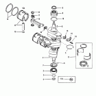 90 (3 CYL.) 0C222000 THRU 0D283221 Crankshaft, pistons and connecting rods (#638-8532-1)
