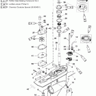 225 (DFI) 0G960500 THRU 0T178499 Gear housing, driveshaft - counter rotation