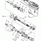 55 (3 CYL.) 0G290585  THRU 0G589999 Gear hsg(prop shaft)(60 sea / mara / big foot, 3 jaw rev...