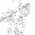 30 Carb (3 CYL.)(4-STROKE) 0T409000 THRU 1B226999 Кронштейн крепления к транцу