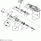 55 (3 CYL.) 0G290585  THRU 0G589999 Gear housing (propeller shaft)(50 / 55 / 60)