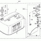 40A (ABOVE PROP. EXHAUST) 676-A00346 THRU 007735     (M) Fuel tank (replacement additional) 22.7 litre (6.0 gallo...
