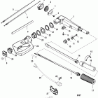 15 (4-STROKE) 0G590000 THRU 0G760299 Румпель