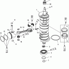 200 (3.0L EFI) 1B504989 & Up Коленчатый вал, поршни и шатуны