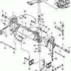 40 MXL  MARATHON 0N037781 THRU 0N056164 Transom and swivel brackets(manual)