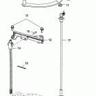 40 EFI (4 CYL.)(4-STROKE) 1C050252 & Up Shift linkage, tiller