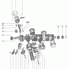115 (6 CYL.) 5314656 THRU 5600966 Коленчатый вал, поршни и шатуны