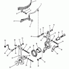50 (3 CYL.) 7208333 THRU 0A721307 Throttle control linkage and spark advance
