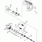 15 (4-STROKE) 1B227000 & Up Корпус редуктора, гребной вал(gear ratio - 2.42:1 )(bigf...