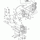 40 (TWIN CARB) (W/OIL INJECTION) 6E9-015001 AND UP      (M) Впускной коллектор