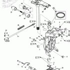 175 VERADO (4-STROKE)(4 CYL.) 1B227000 THRU 1B381711 Поворотный кронштейн и рычаг рулевого управления