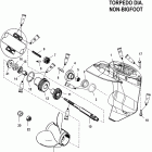 15 (4-STROKE) 0G760300 THRU 1B226999 Корпус редуктора, гребной вал, передаточное отношение - ...