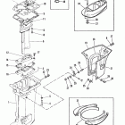 40B (CDI IGNITION/THRU PROP. EXHAUST) 676-B102786 AND UP      (E Корпус вертикального вала