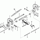 50 (3 CYL.) 7208333 THRU 0A721307 Кронштейн крепления двигателя в сборе