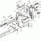 30 JET 0C159200 THRU 0G589999 Transom bracket (s / n d181999 & below)