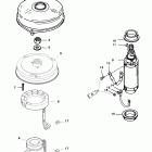 115 (4 CYL.) 0D283222 THRU 0G760299 Flywheel /  starter motor (usa-0g438000 / bel-9927000 an...