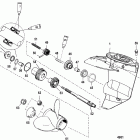 9.9 1B000001 & Up Корпус редуктора, вал гребного винта (2.00:1 gear ratio)