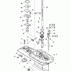 60 (4-STROKE)(4 CYL.) 0T178500 THRU 0T598999 Gear housing(driveshaft)(2.31:1 gear ratio)