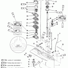 105 JET 0G303046 THRU 0G760299 Gear housing(driveshaft-standard-s / n-0g437999 & below)