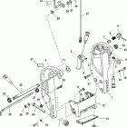 40 Carb (3 CYL.)(4-STROKE) 1C000001 THRU 1C018825 Кронштейн крепления к транцу