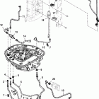 200 VERADO (4-STROKE)(4 CYL.) 1B517159 & Up Adaptor plate hose routings