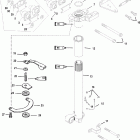 50 (4-STROKE)(4 CYL.) 0T178500 THRU 0T598999 Рулевой рычаг