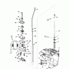 15 (4-STROKE) 1B227000 & Up Корпус редуктора, вертикальный вал, передаточное отношен...