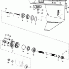 40 EFI (3 CYL.)(4-STROKE) 1C049739 & Up Gear housing, propeller shaft - 2:1 gear ratio