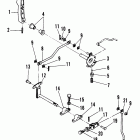 40A (ABOVE PROP. EXHAUST) 676-A00346 THRU 007735     (M) Gear shift linkage