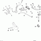 45 BODENSEE (4-STROKE) 0G760300 THRU 0T178499 Linkage, bigfoot