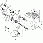 15 (4-STROKE) 1B227000 & Up Корпус редуктора, гребной вал, передаточное отношение - ...