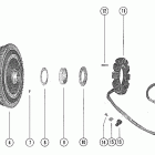 115 (6 CYL.) 4865178 THRU 5430526 Маховик и статор