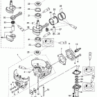 5 (2-STROKE) 0T894439 & Up Cylinder block / crankshaft / piston