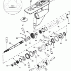 200 (DFI) 0G386496 THRU 0G589999 Gear hsg(prop shaft)std. rotation(g438000 & up)