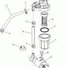 9.9 1B000001 & Up Топливный фильтр в сборе (USA-1B153168 / BEL-0P360021 и ...