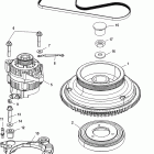 125 DFI (3 CYL.)(1.5L) 1B736885 & Up Flywheel and alternator