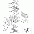 50 (3 CYL.) 0A721308 & Up Exhaust and manifold covers