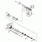 18XD 7209533 THRU 0A730006 Корпус редуктора , гребной вал
