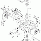 40B (THRU PROP. EXHAUST) E-676-B100461 THRU B102785 Clamp and swivel bracket / reverse lock