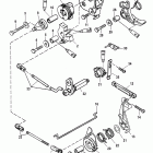 15 SEAPRO 1B000001 & Up Throttle and shift linkage(tiller handle)