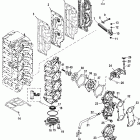80 JET 1B000001 & Up Впускной коллектор и блок лепестковых клапанов
