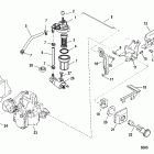25 (2 CYL.) 1B000001 & Up Fuel system components(usa-1b153167 / bel-0p365661 and b...