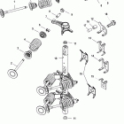 40 Carb (3 CYL.)(4-STROKE) 1C018826 & Up Клапана