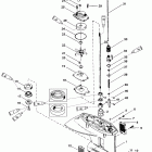 25 (2 CYL.) 1B000001 & Up Корпус редуктора, вертикальный вал (2.25:1 gear ratio)