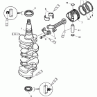45 BODENSEE (4-STROKE) 0G760300 THRU 0T178499 Crankshaft / pistons and connecting rods