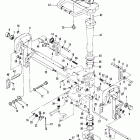 40A (ABOVE PROP. EXHAUST) 676-A007736 ANU UP      (M) Clamp and swivel bracket / reverse lock